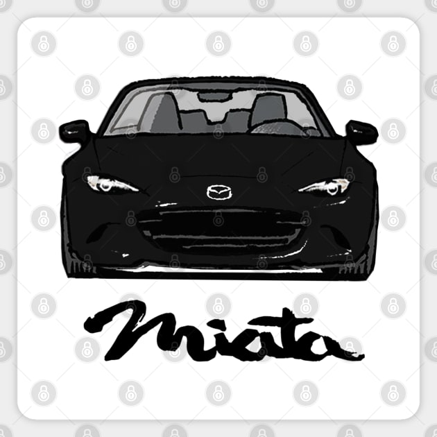 MX5 Miata ND Black Sticker by Woreth